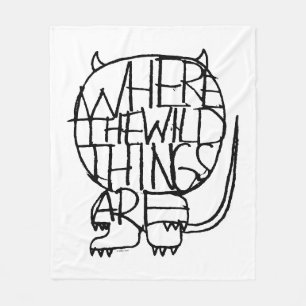 Where the Wild Things Are Wild Thing Sketch Fleece Blanket