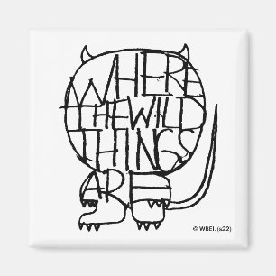Where the Wild Things Are Wild Thing Sketch Magnet