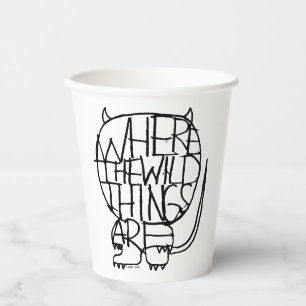 Where the Wild Things Are Wild Thing Sketch Paper Cups