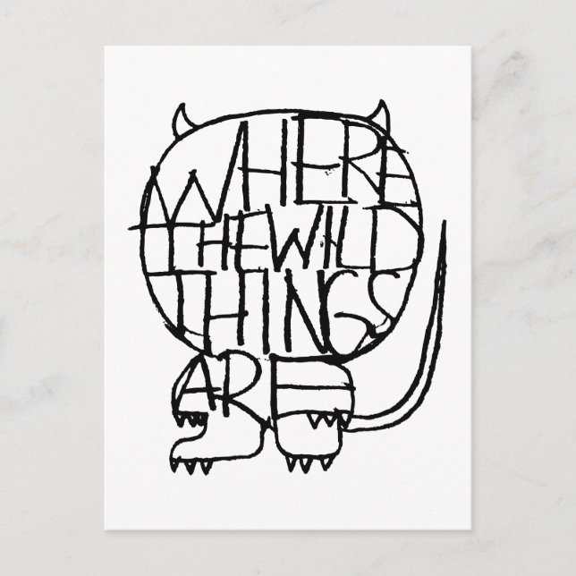 Where the Wild Things Are | Wild Thing Sketch Postcard (Front)