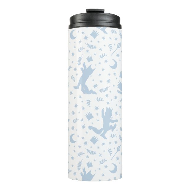 Where the Wild Things Blue Floral Thermal Tumbler (Front)