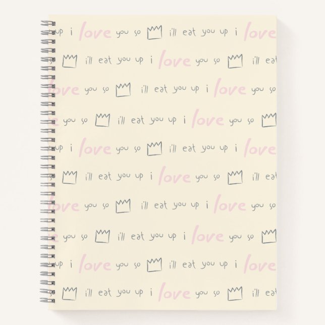 Where the Wild Things Quote Pattern Notebook (Front)