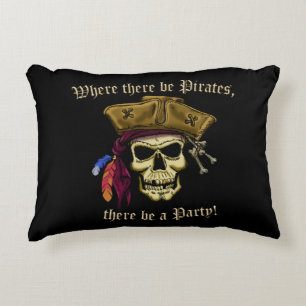 Where There Be Pirates Decorative Cushion