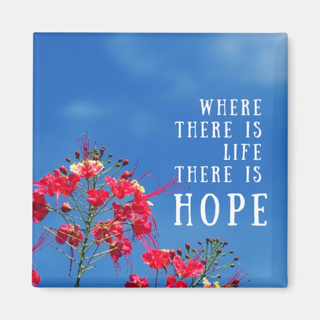 Where There Is Life There Is Hope Magnet (Front)