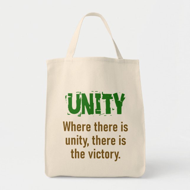 Where There Is Unity There Is The Victory - Unity  Tote Bag (Front)