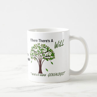 Where There's A Will Genealogy Family Tree Mug