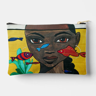 Where Thoughts Swim | Black Woman Art Afrocentric Accessory Pouch