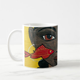 Where Thoughts Swim | Black Woman Art Afrocentric Coffee Mug