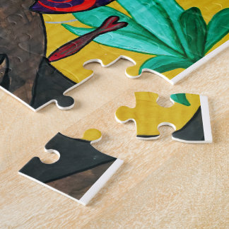 Where Thoughts Swim | Black Woman Art Afrocentric Jigsaw Puzzle