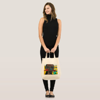 Where Thoughts Swim | Black Woman Art Afrocentric Tote Bag
