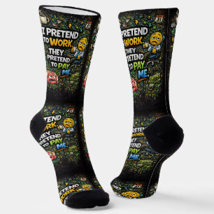 Where To Buy Cool Socks 00338 Pretend Work Socks