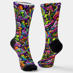 Where To Buy Cool Socks 00346 Alien Mushroom Socks