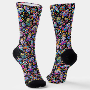 Where To Buy Cool Socks 00378 Space Theme Socks