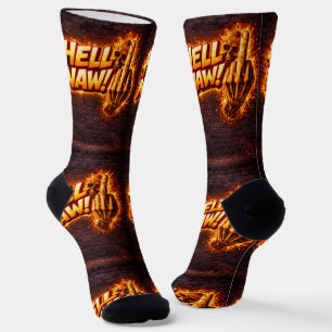 Where To Buy Cool Socks 00382 Hell Naw Socks