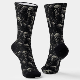Where To Buy Cool Socks 00391 Dark Skulls Socks