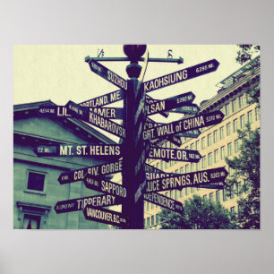 Where To Go/Portland Oregon/Urban Photography Poster