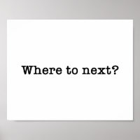 Where to next Travel Typewriter Typography Quote