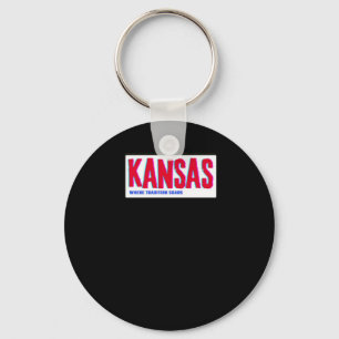 Where Tradition Soars Kansas Sticker Key Ring