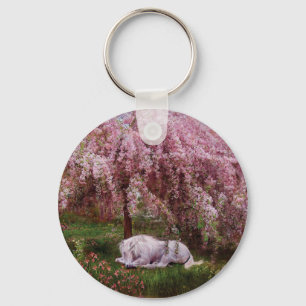 Where Unicorns Dream Art Keychain