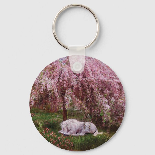 Where Unicorns Dream Art Keychain (Front)