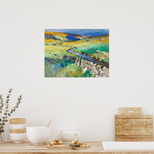 "Where Water Sings" – A Yorkshire Landscape     Poster (Kitchen)
