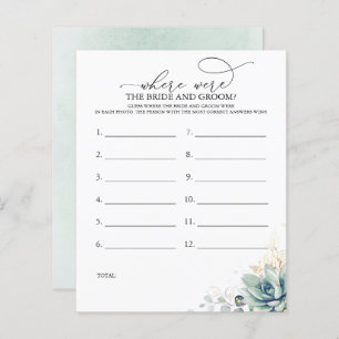 Where Were The BRIDE AND GROOM Photo Game