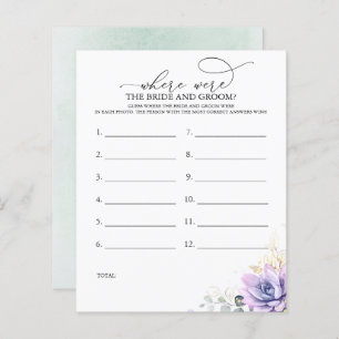 Where Were The BRIDE AND GROOM Photo Game