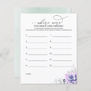 Where Were The BRIDE AND GROOM Photo Game