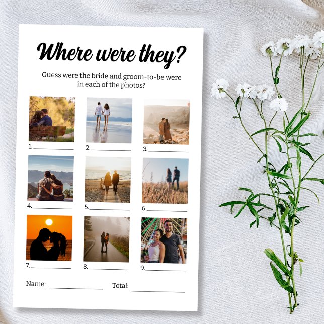 Where Were They Fun Photo Guessing Game  Flyer (Where Were They Fun Photo Guessing Game)