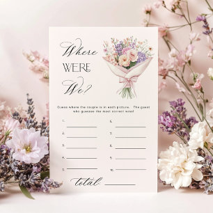 Where Were We Off The Market Bridal Shower game