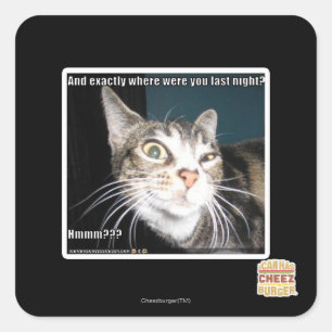 Where were you square sticker