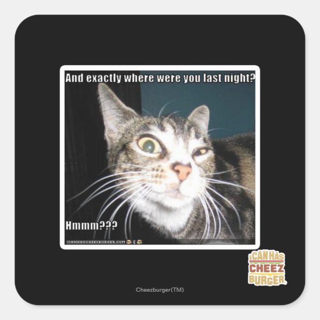 Where were you square sticker (Front)