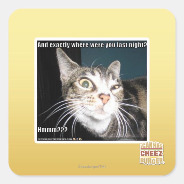 Where were you square sticker (Front)