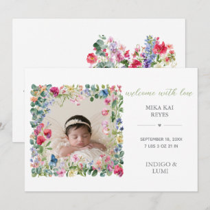 Where Wildflowers Grow Watercolor Wildflowers Invitation