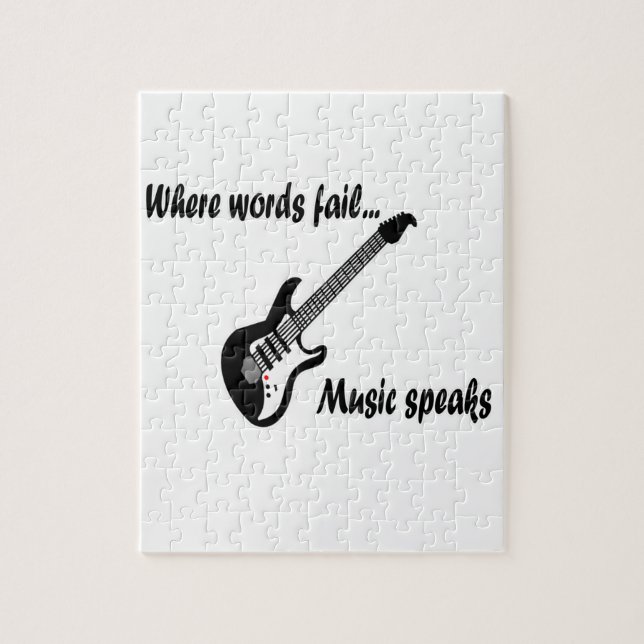 Where Words Fail, Music Speaks Jigsaw Puzzle (Vertical)