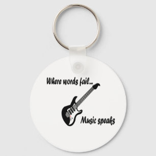 Where Words Fail, Music Speaks Key Ring