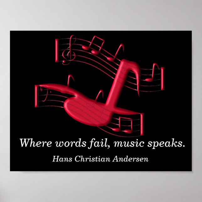 Where words fail - poster print (Front)