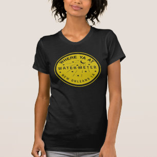 Where Yat  New Orleans Water Metre Cover Yellow T-Shirt