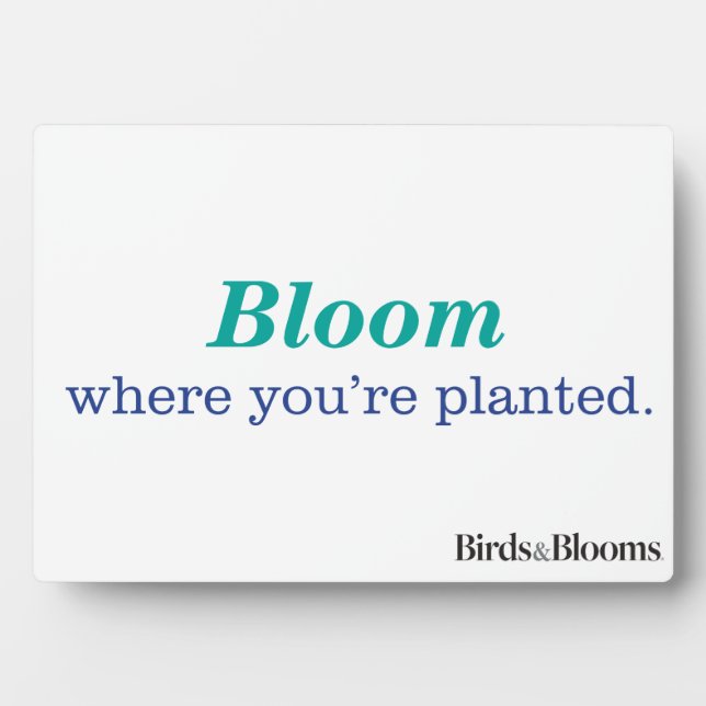 Where You're Planted Plaque (Front)