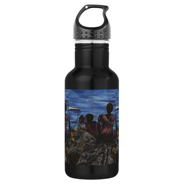 Where's Daddy? Harbour Island, Bahamas 532 Ml Water Bottle (Front)