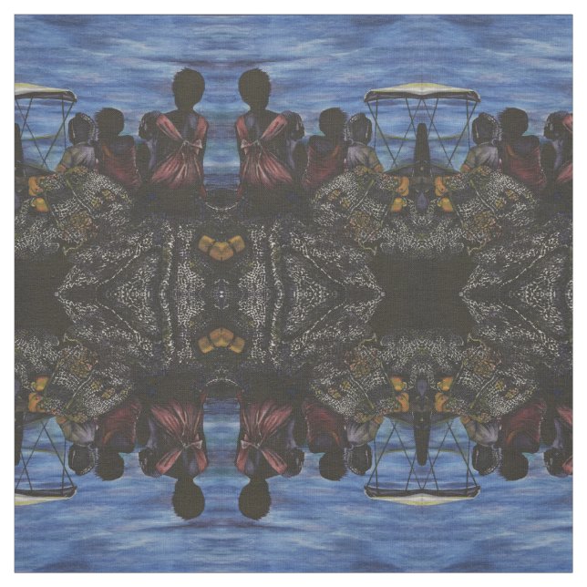 Where's Daddy? Harbour Island Fabric (Swatch)