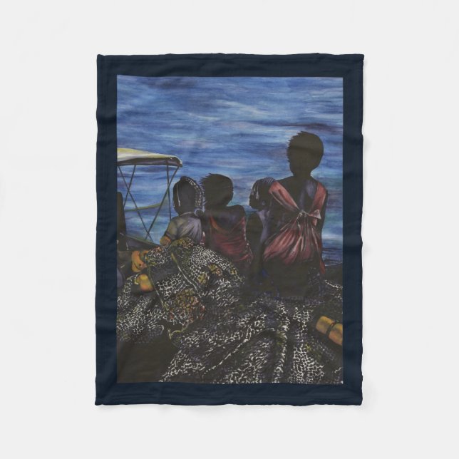 Where's Daddy? Harbour Island Fleece Blanket (Front)