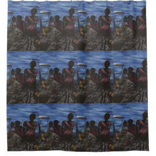 Where's Daddy? Harbour Island Shower Curtain