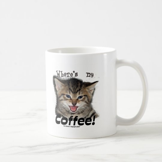 Where's my Coffee Cat Coffee Mug