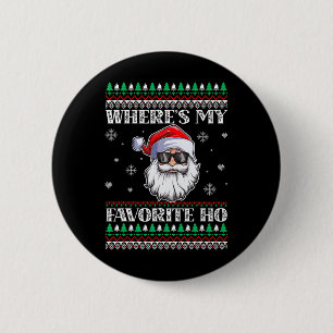 Where's-my Favourite Ho Christmas Season 6 Cm Round Badge