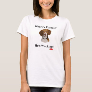 Where's Roscoe - Women's Baby Doll Large T-Shirt