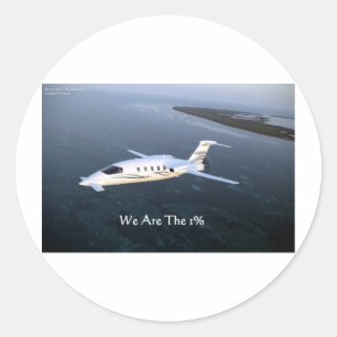 Where's The 1%? Funny Gifts Tees Mugs Cards Etc Classic Round Sticker