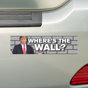 Where's The Border Wall DeSantis 2024 Bumper Sticker