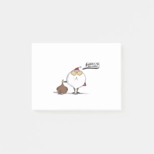 Where's the delivery Christmas Santa Post-it Notes