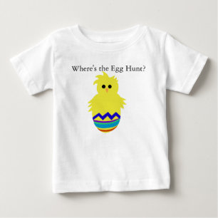 Where's the Egg Hunt Chick Egg T-shirt